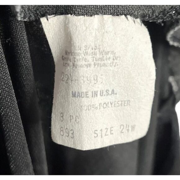 Vintage Unbranded Women’s Patterned PJ Set Cozy Black White US 24W - Picture 13 of 14